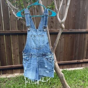 KanCan Blue Denim Overalls Classic Style